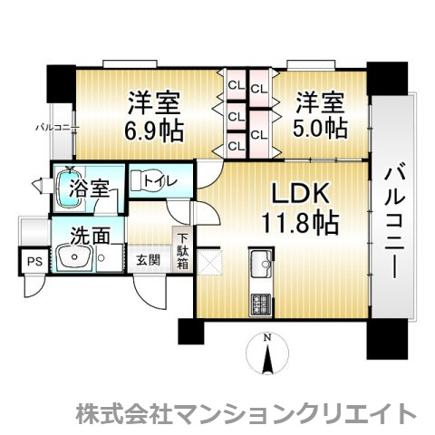 プチアベニュー大和田の間取り|現況と間取図が異なる場合は現況を優先とします。