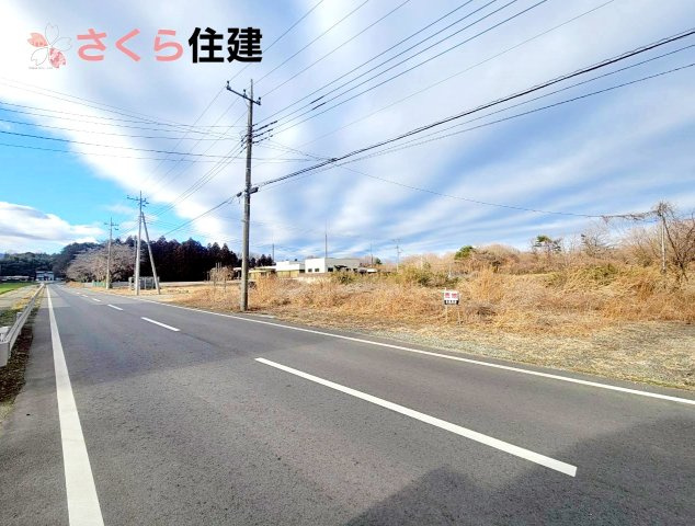 那須塩原市東原　土地の前面道路含む現地写真|前面道路は10ｍです
