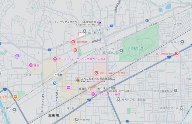 仮称）高槻市古曽部町ハイツB棟の地図