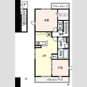仮称）高槻市古曽部町ハイツA棟の間取り