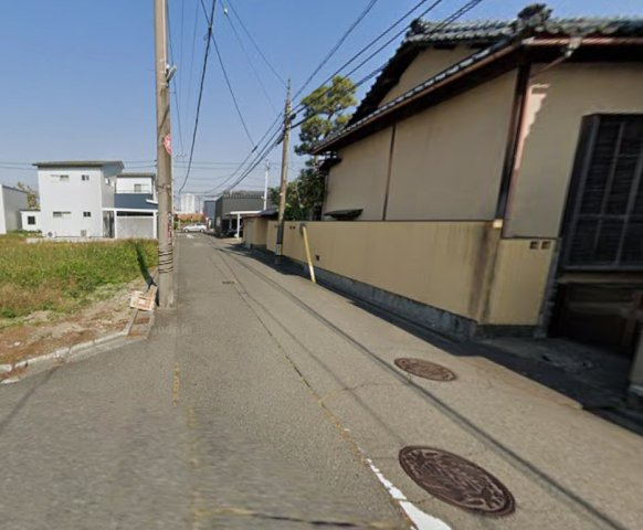 福井市春日２丁目　土地の前面道路含む現地写真
