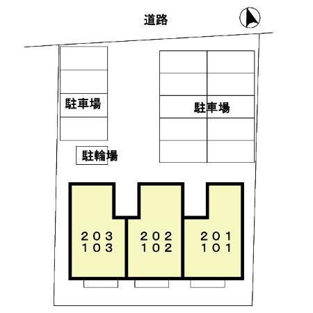 エスポワールタカオの区画図
