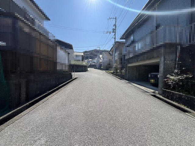 「美しい邸宅」いの町天王南4丁目　中古戸建の前面道路含む現地写真|見通しのよい全面道路です。