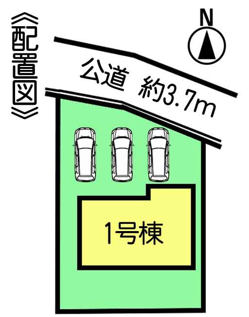 リナージュ常滑市瀬木町　1号棟の区画図|○●区画図●○