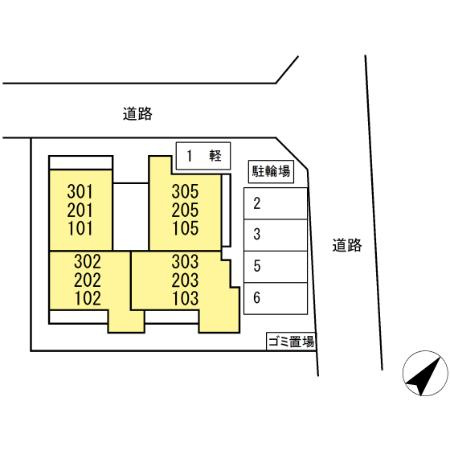 カーサ・クレールの区画図