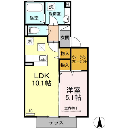 ボナールTOMO B棟の間取り
