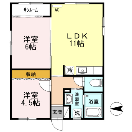 Cat boxの間取り