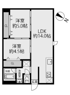 【間取り】 | エーデルハイム大蔵谷