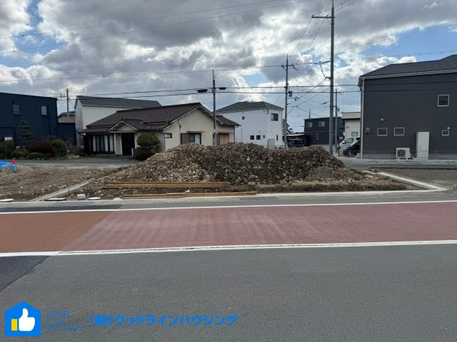 下滝野6期　1号棟の外観|南北両面道路