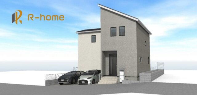 取手市本郷1丁目第1期　新築戸建て　1号棟の外観パース|2026年7月完成予定！近隣の同仕様完成物件をご見学いただけます♪