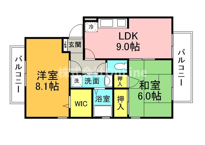 【間取り】 | ニューリバーサイド八尾南D