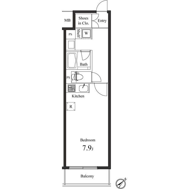 プライマル小石川の間取り