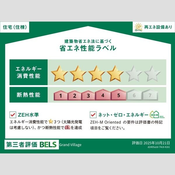 GrandVillageの省エネ性能ラベル