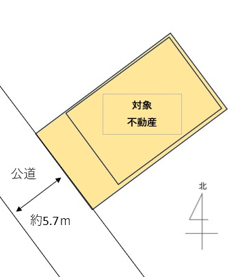 佐伯区薬師が丘２丁目 の土地図
