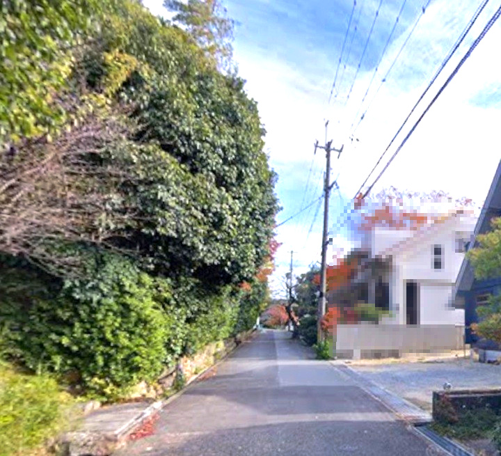西宮市毘沙門町の前面道路含む現地写真