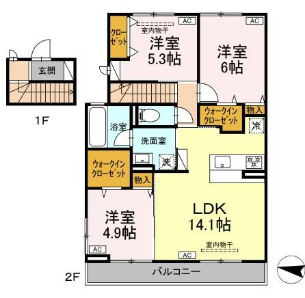 【間取り】 | ＶｉｓｔａＦｕｊｉ | 新築！3LDKの間取りです！