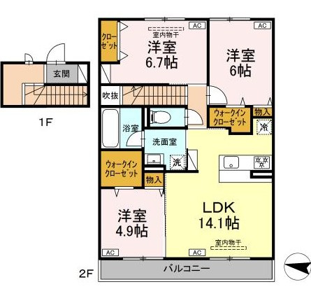 【間取り】 | ＶｉｓｔａＦｕｊｉ | 新築！3LDKの間取りです！