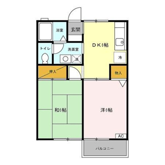 【間取り】 | グリーンヒルズ中峠台 Ｂ