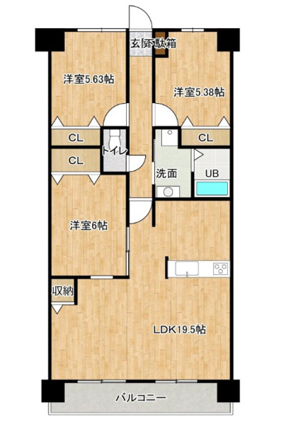 【間取り】 | アンピール花見駅前☆仲介手数料無料☆