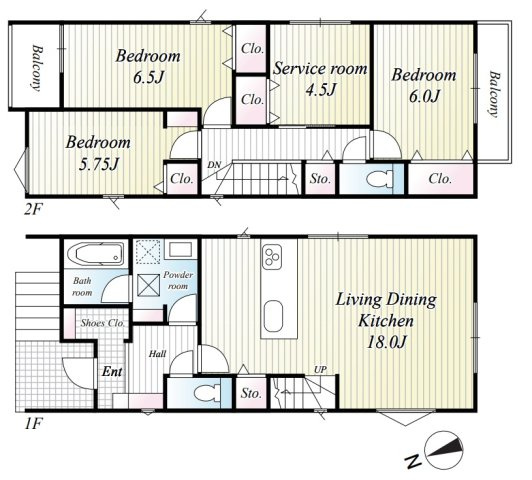 神戸市垂水区本多聞6丁目の間取り