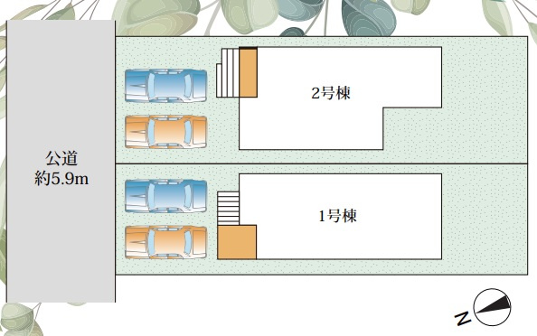 神戸市垂水区本多聞6丁目の区画図