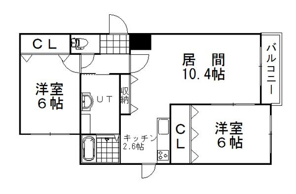 アビタＫの間取り