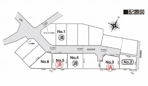 【区画図】 | 【仲介手数料０円】松田町松田惣領　新築一戸建て　全6棟 | 松田町松田惣領　新築一戸建て　全6棟