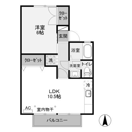【間取り】 | リバージュ　Ａ