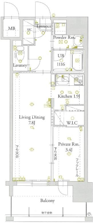 ALFACIO BASE HAKATAの間取り