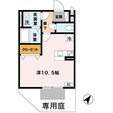 【間取り】 | シェルズレイク日根野　Ｂ