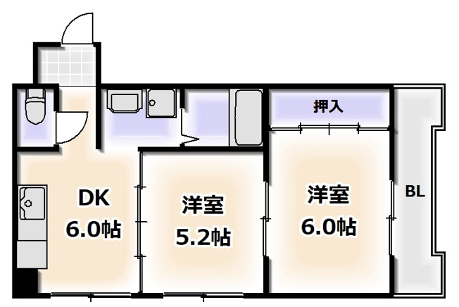 【間取り】 | シャトー西川