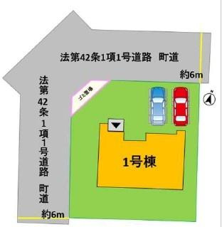 菊池郡大津町美咲野4丁目1期の区画図
