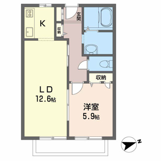 【間取り】 | ハイツ　ティンクル桜ヶ丘
