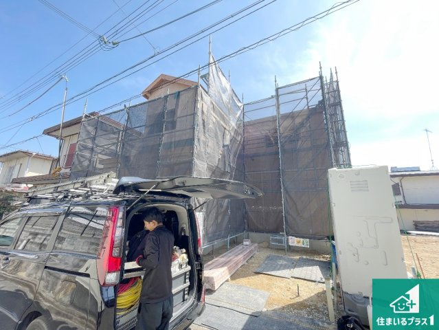 神戸市西区北山台　新築一戸建ての外観|周辺は落ち着いた街並みの住宅地！子育てがしやすい住環境です！まだ未完成ですが、現地でしかわからない事もございます。是非一度ご覧ください。
