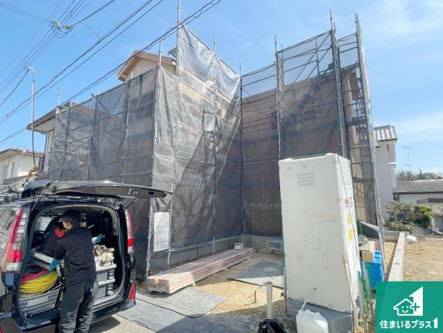 神戸市西区北山台　新築一戸建ての外観|周辺は落ち着いた街並みの住宅地！子育てがしやすい住環境です！まだ未完成ですが、現地でしかわからない事もございます。是非一度ご覧ください。