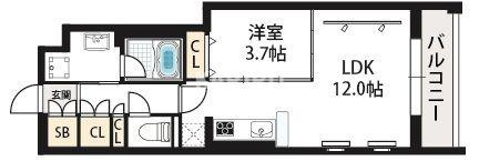 URBAN TERRACE ABENOの間取り