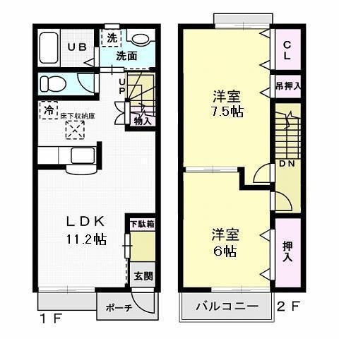 カーサボヌールⅠの間取り