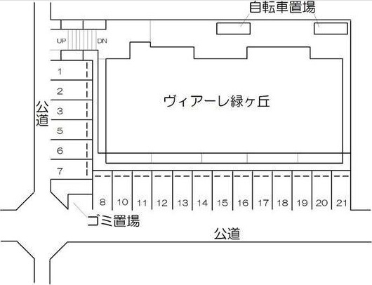 ヴィアーレ緑ケ丘の区画図