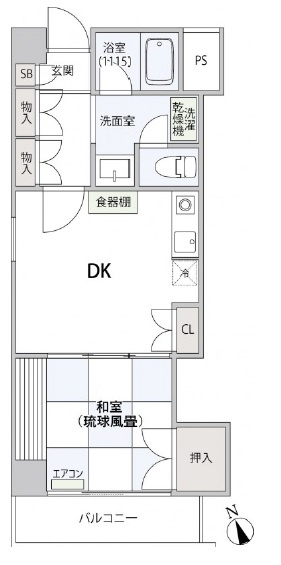 コンフォート文京小石川の間取り