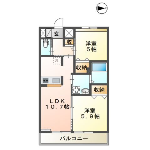 Ｍａｉｓｏｎ　Ｌｕｍｉeｒｅ　の間取り