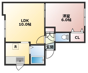 【間取り】 | 平岸シティ3.1 | 間取りです
