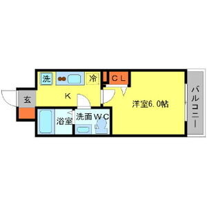 SERENiTE北浜の間取り