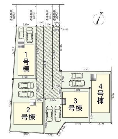 【区画図】 | 春日井市柏井町５丁目319『仲介料無料』新築戸建て | 4号棟