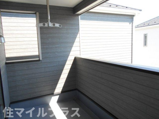 【バルコニー】 | 郡山市水門町新築一戸建て2棟 | バルコニーからの眺めを楽しみながら食事をしませんか