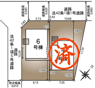 【区画図】 | 郡山市水門町新築一戸建て2棟