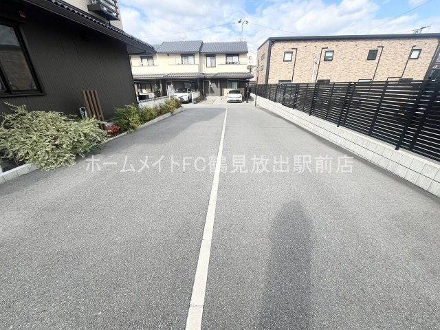 大阪市城東区天王田のタウンの駐車場