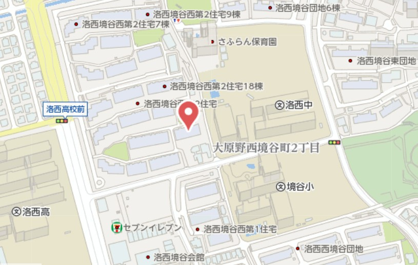 境谷西第2住宅団地第23号棟　4階の地図