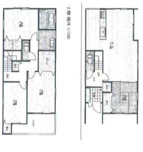 高井田本通戸建の間取り