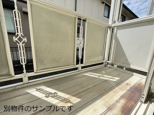 ふれあいハイツのバルコニー