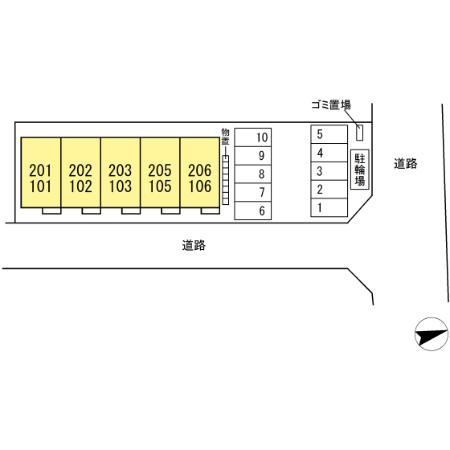 ラクードシャDの区画図